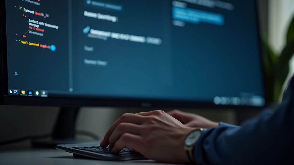 Schermo del computer che mostra le impostazioni di sicurezza della rete domestica