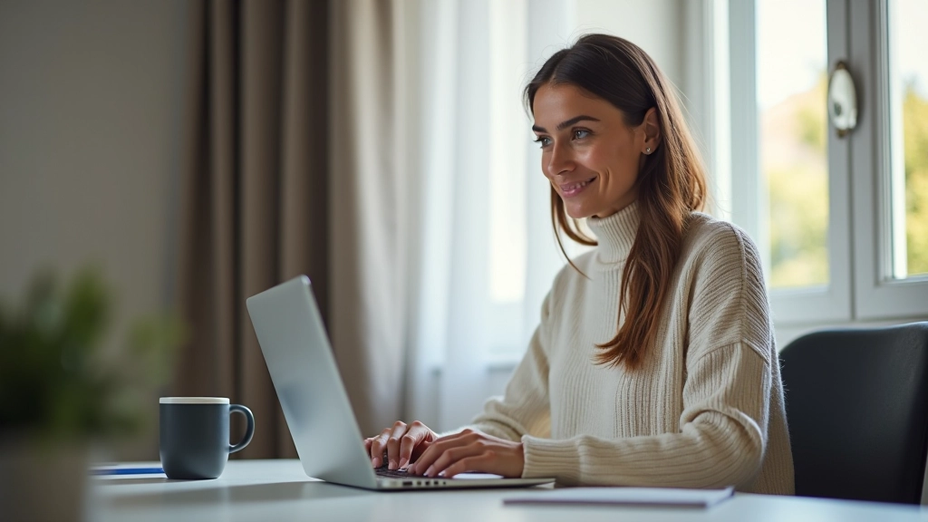 Persone che lavorano da casa con computer portatile, connessione WiFi sicura rappresentata da icona di lucchetto